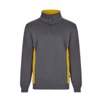 Jersey de felpa laboral bicolor en algodón y poliéster 260 g/m2