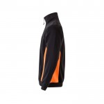 Jersey de felpa laboral bicolor en algodón y poliéster 260 g/m2 color naranja tercera vista