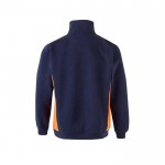 Jersey de felpa laboral bicolor en algodón y poliéster 260 g/m2 segunda vista