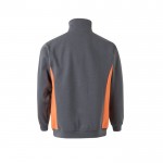 Jersey de felpa laboral bicolor en algodón y poliéster 260 g/m2 segunda vista