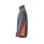 Jersey de felpa laboral bicolor en algodón y poliéster 260 g/m2 tercera vista