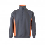 Jersey de felpa laboral bicolor en algodón y poliéster 260 g/m2