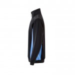 Jersey de felpa laboral bicolor en algodón y poliéster 260 g/m2 color azul claro tercera vista