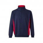 Jersey de felpa laboral bicolor en algodón y poliéster 260 g/m2