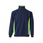 Jersey de felpa laboral bicolor en algodón y poliéster 260 g/m2