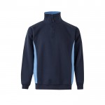 Jersey de felpa laboral bicolor en algodón y poliéster 260 g/m2
