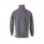 Jersey de felpa laboral bicolor en algodón y poliéster 260 g/m2 segunda vista