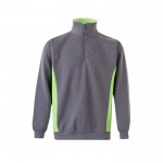 Jersey de felpa laboral bicolor en algodón y poliéster 260 g/m2