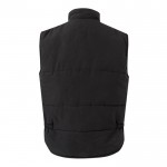 Chaleco multibolsillos acolchado de poliéster de 220 g/m2 color negro segunda vista