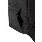 Chaleco multibolsillos acolchado de poliéster de 220 g/m2 color negro sexta vista