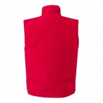 Chaleco multibolsillos acolchado de poliéster de 220 g/m2 color rojo segunda vista