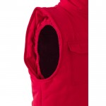 Chaleco multibolsillos acolchado de poliéster de 220 g/m2 color rojo quinta vista