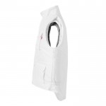 Chaleco multibolsillos acolchado de poliéster de 220 g/m2 color blanco tercera vista