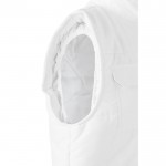 Chaleco multibolsillos acolchado de poliéster de 220 g/m2 color blanco quinta vista