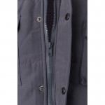 Chaleco multibolsillos acolchado de poliéster de 220 g/m2 color gris cuarta vista