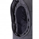 Chaleco multibolsillos acolchado de poliéster de 220 g/m2 color gris quinta vista