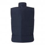 Chaleco multibolsillos acolchado de poliéster de 220 g/m2 color azul marino segunda vista