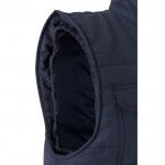 Chaleco multibolsillos acolchado de poliéster de 220 g/m2 color azul marino quinta vista