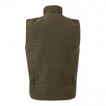 Chaleco multibolsillos acolchado de poliéster de 220 g/m2 color verde militar segunda vista