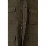 Chaleco multibolsillos acolchado de poliéster de 220 g/m2 color verde militar cuarta vista