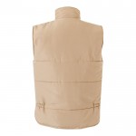 Chaleco multibolsillos acolchado de poliéster de 220 g/m2 color natural segunda vista