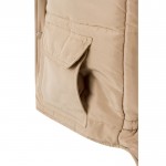 Chaleco multibolsillos acolchado de poliéster de 220 g/m2 color natural sexta vista