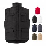 Chaleco multibolsillos acolchado de poliéster de 220 g/m2 varios colores