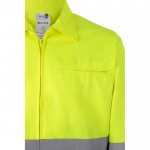 Chaqueta de sarga de trabajo de poliéster y algodón 210 g/m2 cuarta vista