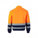 Chaqueta de sarga de trabajo de poliéster y algodón 210 g/m2 color naranja segunda vista