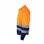 Chaqueta de sarga de trabajo de poliéster y algodón 210 g/m2 color naranja tercera vista