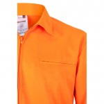 Chaqueta de sarga de trabajo de poliéster y algodón 210 g/m2 color naranja cuarta vista