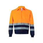 Chaqueta de sarga de trabajo de poliéster y algodón 210 g/m2 color naranja