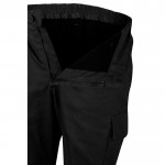 Pantalón de trabajo de algodón y poliéster con reflectantes 210 g/m2 color negro septima vista