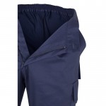 Pantalón de trabajo de algodón y poliéster con reflectantes 210 g/m2 septima vista
