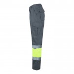 Pantalón de trabajo de algodón y poliéster con reflectantes 210 g/m2 tercera vista