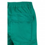 Pantalón de trabajo de algodón y poliéster con reflectantes 210 g/m2 color verde sexta vista
