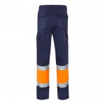 Pantalón de trabajo de algodón y poliéster con reflectantes 210 g/m2 segunda vista