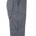 Pantalón de trabajo de algodón y poliéster con reflectantes 210 g/m2 quinta vista