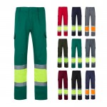 Pantalón de trabajo multibolsillos de poliéster y algodón 210 g/m2 varios colores