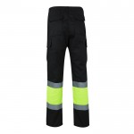 Pantalón laboral unisex en algodón y poliéster 210 g/m2 color negro segunda vista
