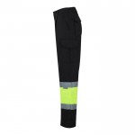Pantalón laboral unisex en algodón y poliéster 210 g/m2 color negro tercera vista