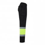Pantalón laboral unisex en algodón y poliéster 210 g/m2 color negro cuarta vista
