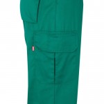 Pantalón laboral unisex en algodón y poliéster 210 g/m2 color verde quinta vista