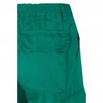 Pantalón laboral unisex en algodón y poliéster 210 g/m2 color verde sexta vista