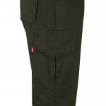 Pantalón laboral unisex en algodón y poliéster 210 g/m2 color verde militar quinta vista