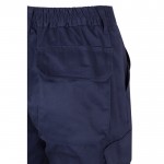 Pantalón laboral de sarga en algodón y poliéster 200 g/m2 color azul quinta vista