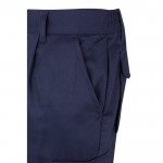 Pantalón laboral de sarga en algodón y poliéster 200 g/m2 color azul sexta vista