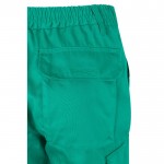 Pantalón laboral de sarga en algodón y poliéster 200 g/m2 color verde octava vista