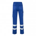 Pantalón laboral de sarga en algodón y poliéster 200 g/m2 color azul real segunda vista
