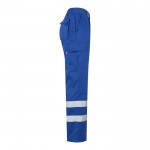 Pantalón laboral de sarga en algodón y poliéster 200 g/m2 color azul real cuarta vista